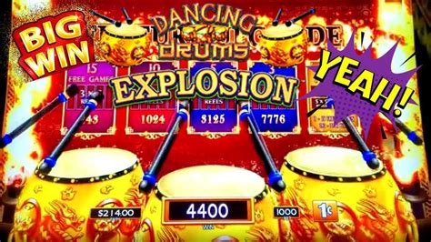 Slot machine dancing drums. 