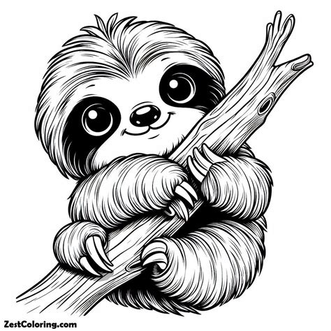 Sloth Coloring