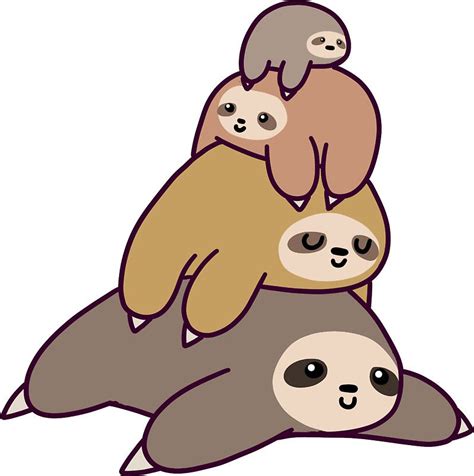 Sloth Drawings Cute