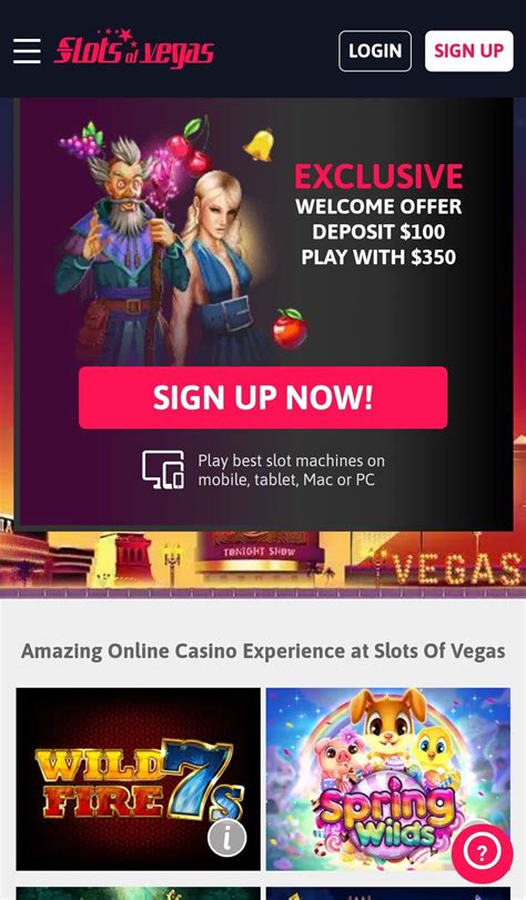 Players from South Africa may sign up here very easily, browse the mobile casino using a friendly and convenient interface, claim any bonus they qualify for, make deposit, and create withdrawal requests at any time. ... Email support help@slotsofvegas.com; Phone support +1-844-334-4074; Slots of Vegas Casino …. 