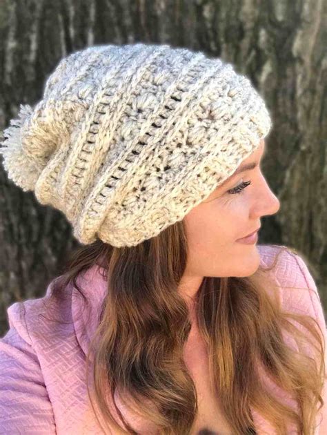 Slouchy Hat Crochet Free Pattern