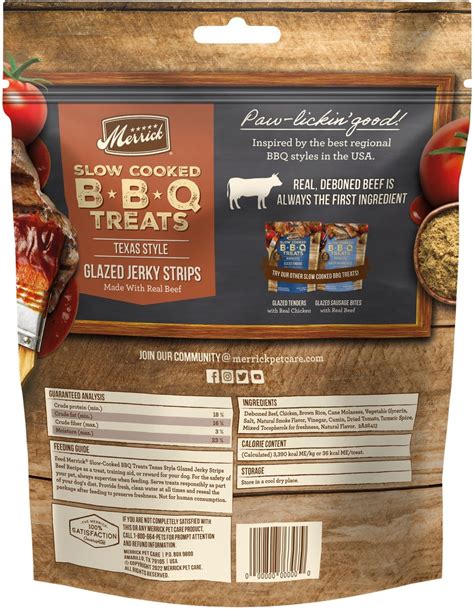 Slow Cooked BBQ Treats – Texas Beef Jerky Dog Chews