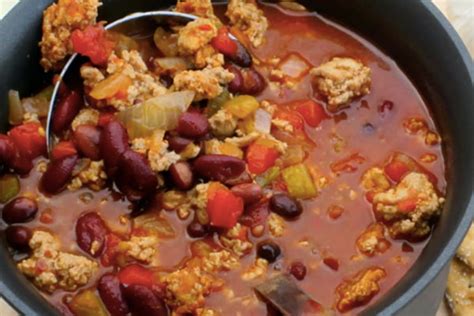 Slow Cooker - Spicy Three Bean Chili - Skinny Ms.