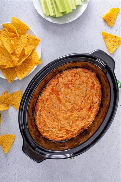 Slow Cooker Buffalo Chicken Dip - My Baking Addiction