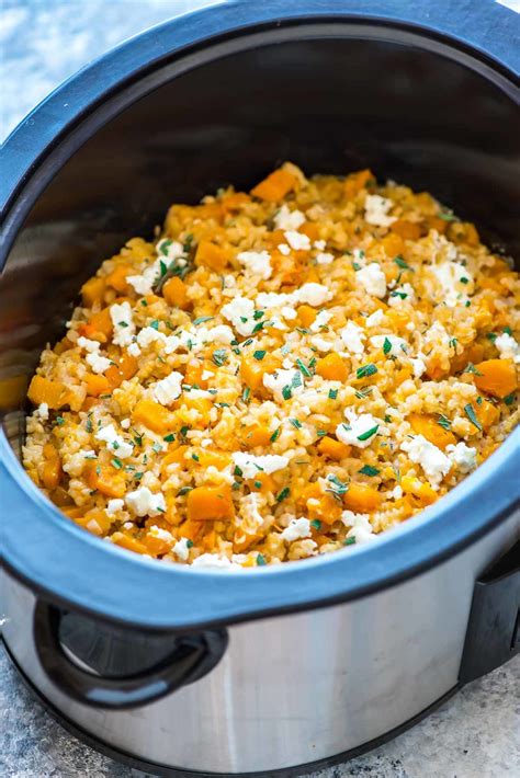 Slow Cooker Butternut Squash Risotto - Sustaining the …