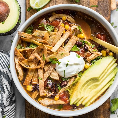 Slow Cooker Chicken Tortilla Soup — Dishes For The Senses