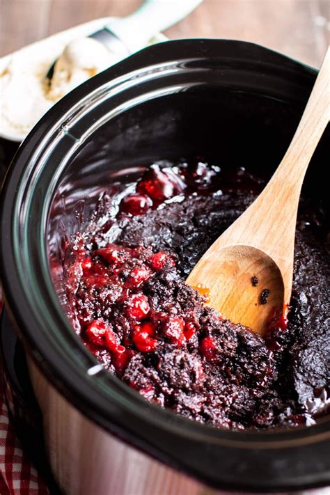 Slow Cooker Chocolate Cherry Dump Cake - YouTube