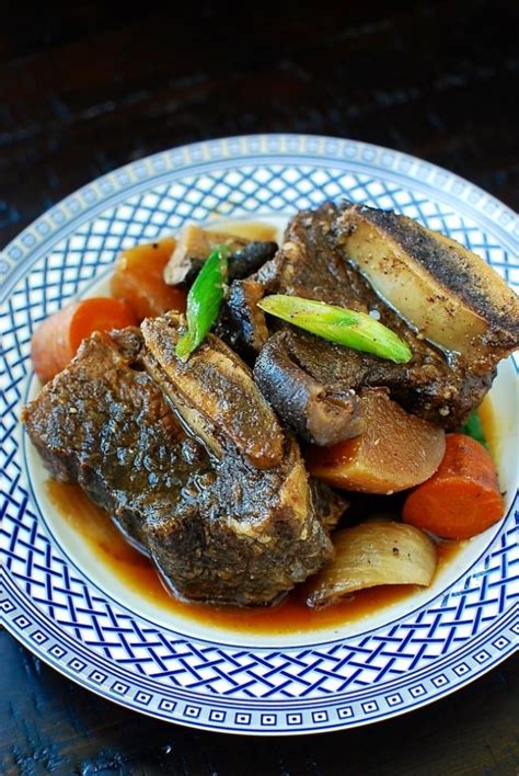 Slow Cooker Galbijjim (Korean Braised Short Ribs)