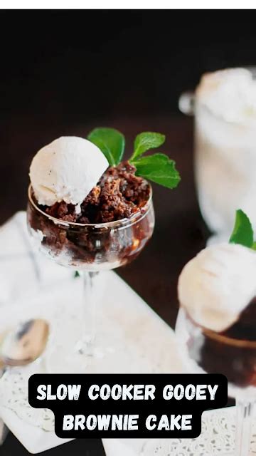 Slow Cooker Gooey Brownie Cake Recipe