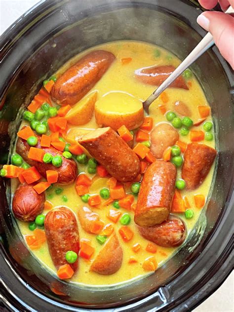 Slow Cooker Sausage Curry - Clean Eating Kitchen