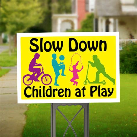 Slow Down Kids Playing - Etsy