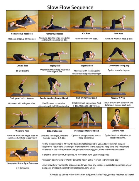 Slow Flow Yoga Poses and Exercises