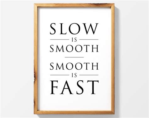 Slow Is Fast And Fast Is Slow Quote Wall Art for Sale