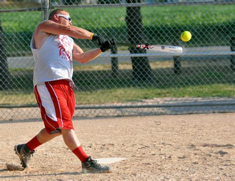 Slow Pitch Softball Game 840869 Editorial Stock Image Image of