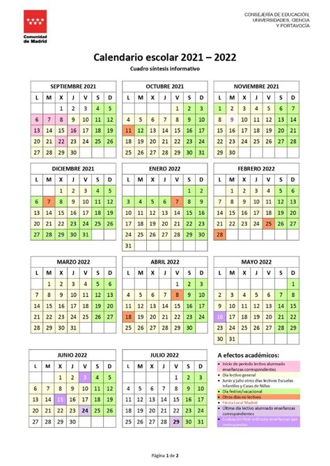 Slu Madrid Calendar