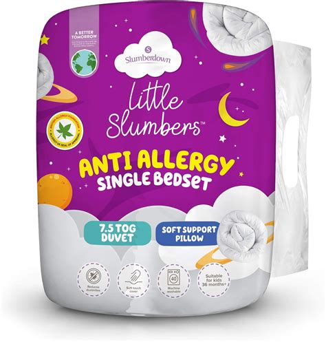 Slumberdown Little Slumbers Anti Allergy Kids Single …