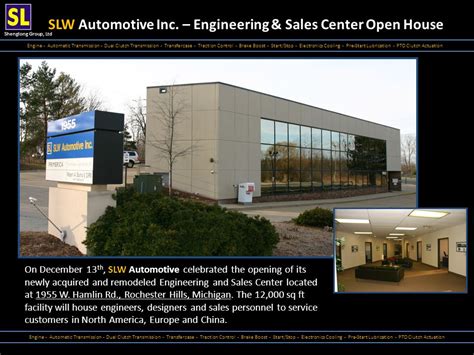 Slw Automotive, Inc. Company Profile Rochester Hills, MI ...