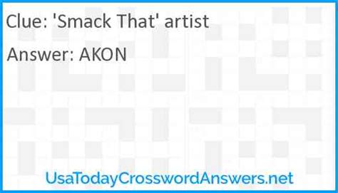 Smack That artist crossword clue