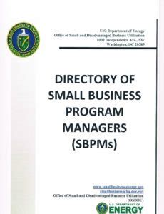 Small Business Program Managers Directory