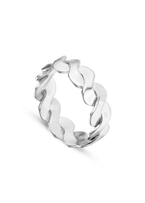 Small Chain Ring, sterlingsilver, av Jane Kønig