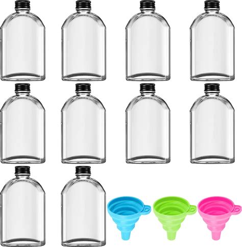 Small Clear Glass Bottles Lot of 8 Different Shapes Sizes Sealed Lids …