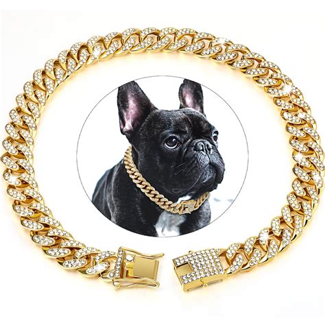 Small Dog Gold Chain Etsy