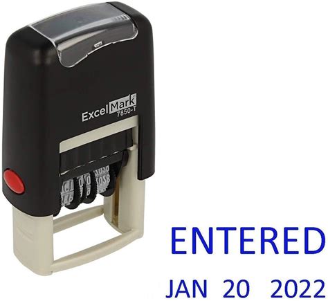 Small Entered Date Stamp ExcelMark
