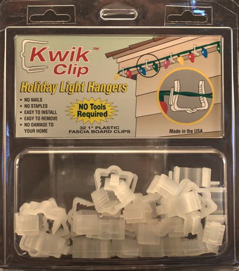 Small Kwik Clip Christmas Light Hanger 1"(3/4) Fascia Boards