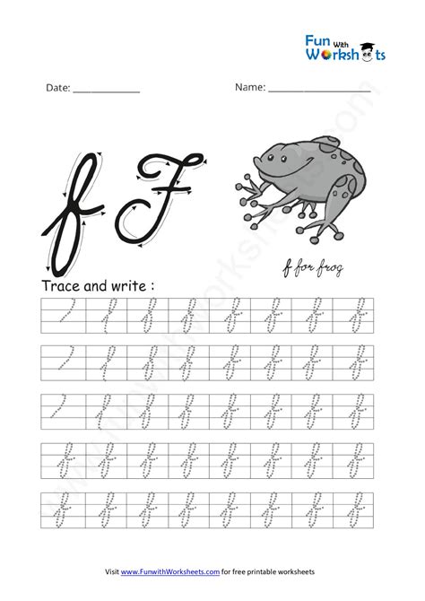 Small Letter F In Cursive Download Printable Cursive Alphabet Free!
