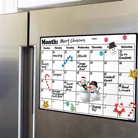 Small Magnetic Calendar Refrigerator