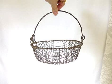 Small Metal Basket With Handles - Etsy