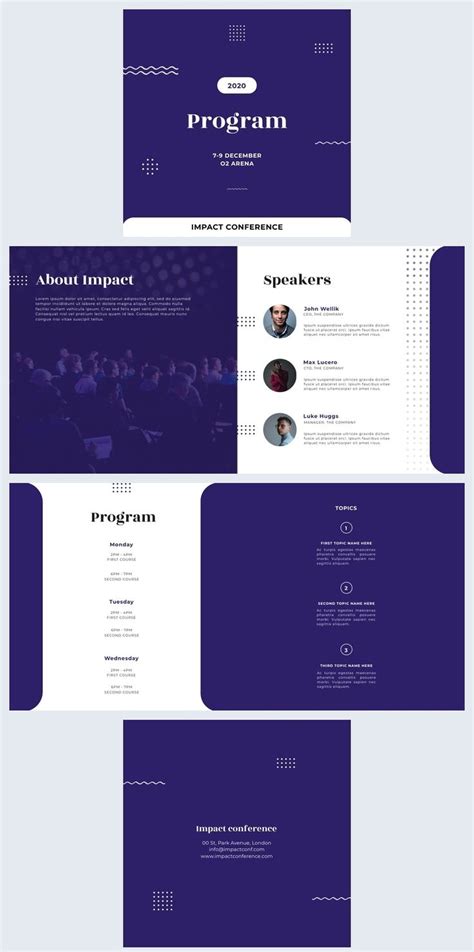Small Program Booklet Template