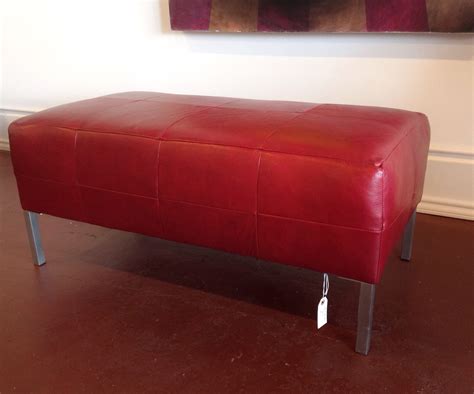 Small Red Ottoman - Etsy