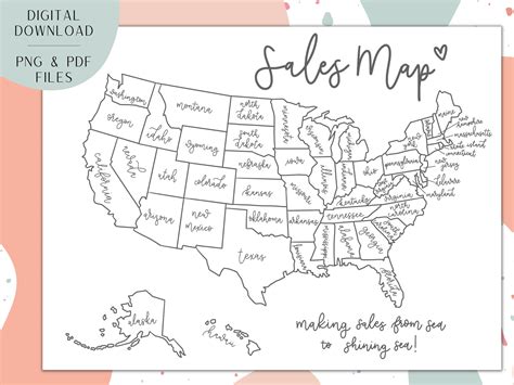 Small Us Map - Etsy