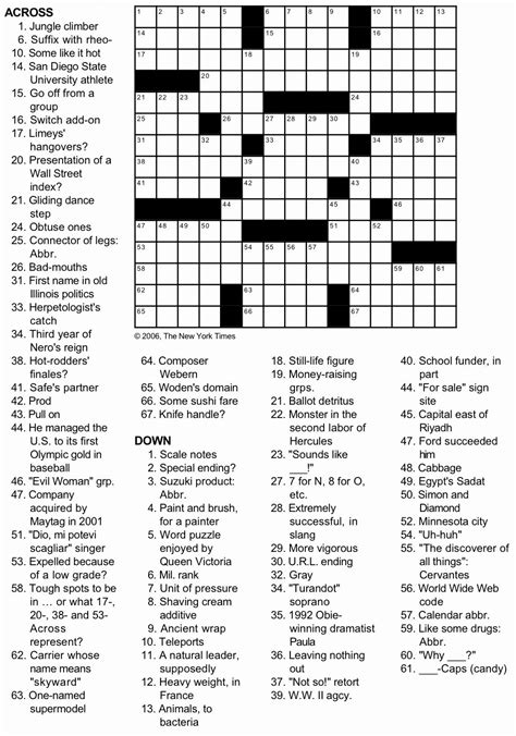 Small cap crossword clue LA Times