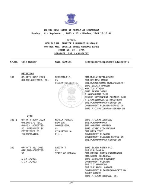 Small causes court cause list. .  Select the Police Station from the select box.  on the worki...