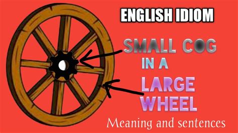 Small cog in a large wheel - Idioms by The Free Dictionary