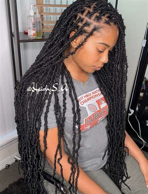 New Faux Locs Crochet Braids Hair 36 Inch Ginger Distressed Sof