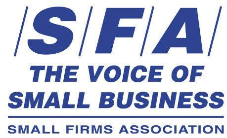 Small firms association. Small Firms Association | 5.552 pengikut di LinkedIn. SFA represent small businesses with less than 50 employees; we offer HR and business advice, networking and lobbying. | The Small Firms Association (SFA) represents small businesses that have 50 or less employees. Our members are found in every town and city in Ireland spanning across … 
