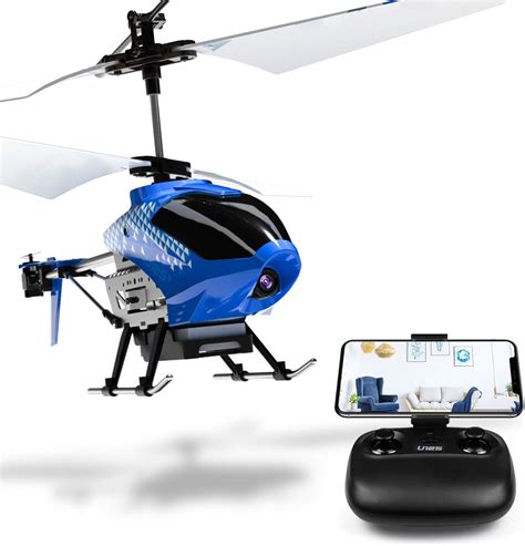 Small helicopter with camera.  You&rsquo;ll see a mix of tiny helicopters and mini quadcopters...