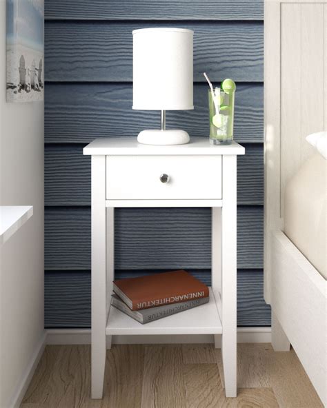 Small Nightstands — 22″ – 25″. In terms of “small nightstands”, these bedside tables aren’t quite as narrow and could probably be qualified as more average in size. But, in comparison to chests and nightstands you might find in primary bedrooms, these are substantially smaller in size. If there’s room, I tend to like to push the .... Small narrow nightstand