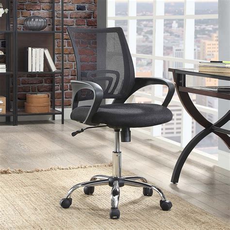 Small office chairs. It's a great choice for teens or students because it takes up minimal space, easily tucking under a small desk. The height is fully adjustable, it swivels 360 degrees and offers lower back support ... 