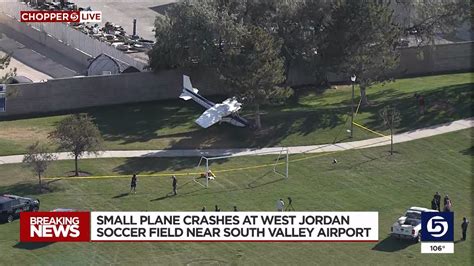 Small plane crashes on soccer field