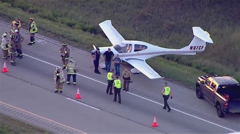 Small plane lands on Interstate 80 in LaSalle County