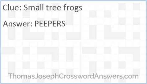 Small tree frog crossword clue. Things To Know About Small tree frog crossword clue. 