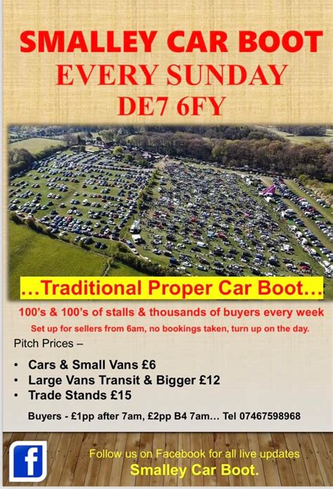 Smalley CAR BOOT SALE - Accueil