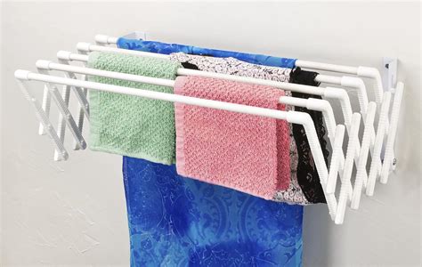 Smart 8 Holes Clothes Drying Rack Wall Mounted with 6 cloth …