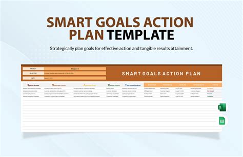 Smart Action Plan Template Excel Pin On Goals Simple Template Design