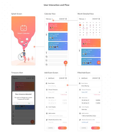 Smart Calendar App Behance