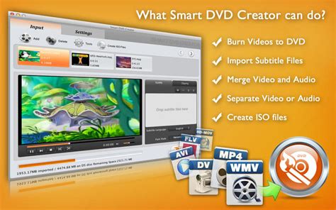 Smart DVD Creator - Burn Videos to DVD for Mac - Download